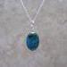 Chrysocolla Necklace in Sterling Silver