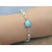 Turquoise Bracelet in Sterling Silver, Sleeping Beauty Turquoise