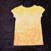 Youth Size 6 Gold-Sparkle Flower shirt - Yellow & Orange
