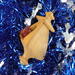 Handmade Wood Birdhouse Ornament Collectable Christmas Tree Ornament shapeed like a Christmas tree. Made from select-grade hardwoods, hand-sanded, and finished with a custom blend of oils and waxes using traditional woodworking tools.