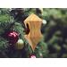 Handmade Wood Birdhouse Ornament Collectable Christmas Tree Ornament shapeed like a Christmas tree. Made from select-grade hardwoods, hand-sanded, and finished with a custom blend of oils and waxes using traditional woodworking tools.