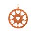 Handmade Rustic Christmas Tree Ornament Circle of Hearts Made From Reclaimed Wood Lightly Sanded and Finished With Clear Shellac