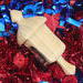 Handmade Wood Birdhouse Ornament Collectable Christmas Tree Ornament shapeed like a Christmas tree. Made from select-grade hardwoods, hand-sanded, and finished with a custom blend of oils and waxes using traditional woodworking tools.