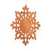 Rustic Snowflake Christmas Tree Ornament Handmade From Reclaimed Wood And Finished With Clear Shellac