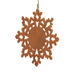 Rustic Snowflake Christmas Tree Ornament Handmade From Reclaimed Wood And Finished With Clear Shellac