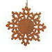 Rustic Snowflake Christmas Tree Ornament Handmade From Reclaimed Wood And Finished With Clear Shellac