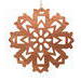 Snowflake Style Large Christmas Tree Ornament Handmade From Reclaimed Wood And Finished With Clear Shellac