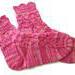 Pink women's socks