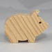 Handmade Wood Toy Pig Cutout 2-1/2 Inches Long  Unfinished, Unpainted, and Ready To Paint, Freestanding, from My Itty Bitty Animal Collection