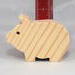 Handmade Wood Toy Pig Cutout 2-1/2 Inches Long  Unfinished, Unpainted, and Ready To Paint, Freestanding, from My Itty Bitty Animal Collection