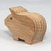Handmade Wood Toy Pig Cutout 2 Inches Long  Unfinished, Unpainted, and Ready To Paint, Freestanding, from My Itty Bitty Animal Collection