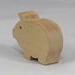 Handmade Wood Toy Pig Cutout 1-3/4 Inches Long  Unfinished, Unpainted, and Ready To Paint, Freestanding, from My Itty Bitty Animal Collection