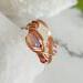 Copper and Opal Adjustable Ring