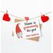 POC gnome Valentine's Day Card, African American Gnome Gift, Black Valentine's Day Gift Ideas