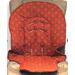 highchair cushion for Graco Duodiner older model or Blossom, replacement pad, deep rust on dark chocolate damask