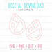 Crisscross Teardrop Earrings SVG Cut File