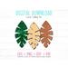 Tribal Leaf Earrings SVG Cut Template File for Cutting Leather, Wood, or Acrylic