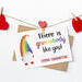 Rainbow Gnome Card for Valentine's Day, LGBTQ Galentine's Gift, Lesbian Gift Ideas