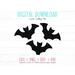 Halloween Bat​ Earrings SVG Template File for Cutting Leather, Wood, or Acrylic.