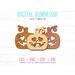 Halloween Pumpkin​ Earrings SVG Template File for Cutting Leather, Wood, or Acrylic.