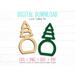 Christmas Tree​ Napkin Ring SVG Template File for Laser or CNC Cutting Wood or Acrylic.
