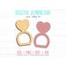 Heart Napkin Ring SVG Template File for Cutting Wood or Acrylic.