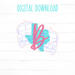 Retro Van Earrings SVG Laser Cut and Score File, SVG Preview