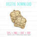 Retro Van Earrings SVG Laser Cut and Score File
