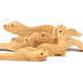 Handmade Gecko Animal Family Stacking Freestanding Puzzle made from select-grade hardwoods using traditional woodworking tools and techniques. The puzzle has been finished with durable, clear shellac. Perfect for teaching motor skills.