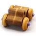 This handmade wood toy truck is a unique and durable addition to any child's playroom. Made from three laminations of oak and poplar hardwoods and finished with satin polyurethane, amber shellac, and metallic purple paint. This toy pickup truck will withstand rough-and-tumble play. With a focus on quality, each toy is carefully assembled and tested, with only the highest quality materials used in the construction process.