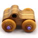 This handmade wood toy truck is a unique and durable addition to any child's playroom. Made from three laminations of oak and poplar hardwoods and finished with satin polyurethane, amber shellac, and metallic purple paint. This toy pickup truck will withstand rough-and-tumble play. With a focus on quality, each toy is carefully assembled and tested, with only the highest quality materials used in the construction process.