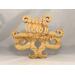 A handcrafted octopus puzzle made from wood. The puzzle is freestanding and can comfortably sit on a shelf, table, window sill, or door frame.