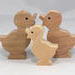 Handmade wood toy quacking duck cutout, handmade unfinished, unpainted, freestanding, stackable, paintable, from my Itty Bitty Animal Collection. Excellent for crafts or toys and American-made. Use a custom order to get the size you need.