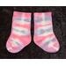 Size 1 Infant Socks - Pink, Purple