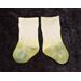 Size 1 Infant Socks - Light & Dark Green