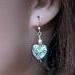 abalone shell heart earrings
