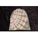 Knit Cap - Rose Pink & Green stripes
