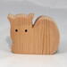 Handmade wooden toy cat cutout unfinished, unpainted, paintable, and ready to paint, freestanding from my Itty Bitty Animal Collection.