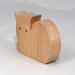 Handmade wooden toy cat cutout unfinished, unpainted, paintable, and ready to paint, freestanding from my Itty Bitty Animal Collection.