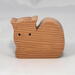Handmade wooden toy cat cutout unfinished, unpainted, paintable, and ready to paint, freestanding from my Itty Bitty Animal Collection.