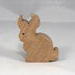Handmade freestanding wood toy bunny rabbit cutout unpainted, sanded, and ready to paint from my Itty Bitty Animal Collection.