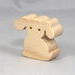 Handmade, stackable toy puppy dog cutout from the Itty Bitty Animal Collection. Unfinished and unpainted, crafted for creative play. Smoothly sanded and ready to be personalized with your favorite colors.