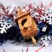 Birdhouse Christmas Tree Ornament, Handmade Collectable