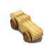 A small handmade wooden toy car hand-finished with a custom blend of mineral oil and waxes.