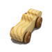 A small handmade wooden toy car hand-finished with a custom blend of mineral oil and waxes.