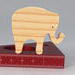 Toy Elephant Cutout Handmade Unfinished Unpainted Ready to Paint For Crafts Or Toys From My Itty Bitty Animal Collection
