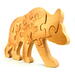 Handmade Wooden Toy Bear Puzzle a freestanding puzzle consisting of 15 interlocking wooden pieces.