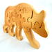 Handmade Wooden Toy Bear Puzzle a freestanding puzzle consisting of 15 interlocking wooden pieces.