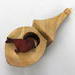 Handmade miniature birdhouse Christmas tree ornament made from select-grade hardwoods.