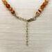 Orange agate necklace with 14K gold filled extender chain